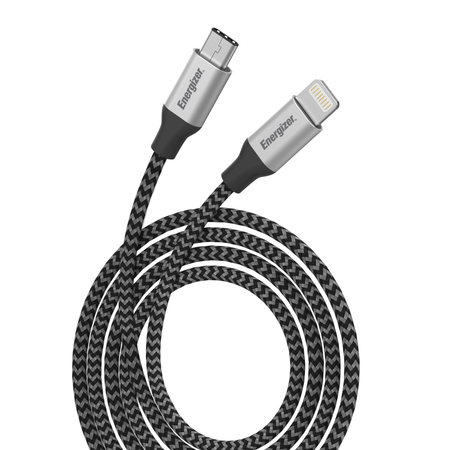 ENERGIZER 6ft. Lightning to USB-C Nylon Braided Cable to USB-C Nylon Braide ENGUSL5